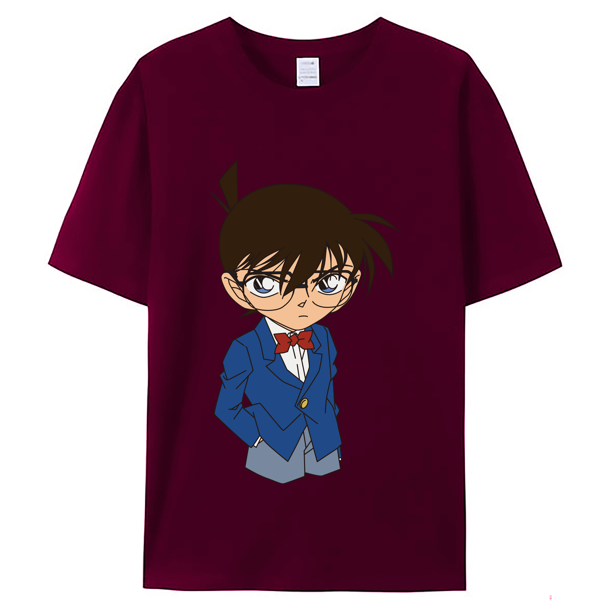 （画像用） 名探偵コナン 江戸川 コナン Detective Conan Conan Edogawa レディースカジュアルプリントTシャツ（綿100％）